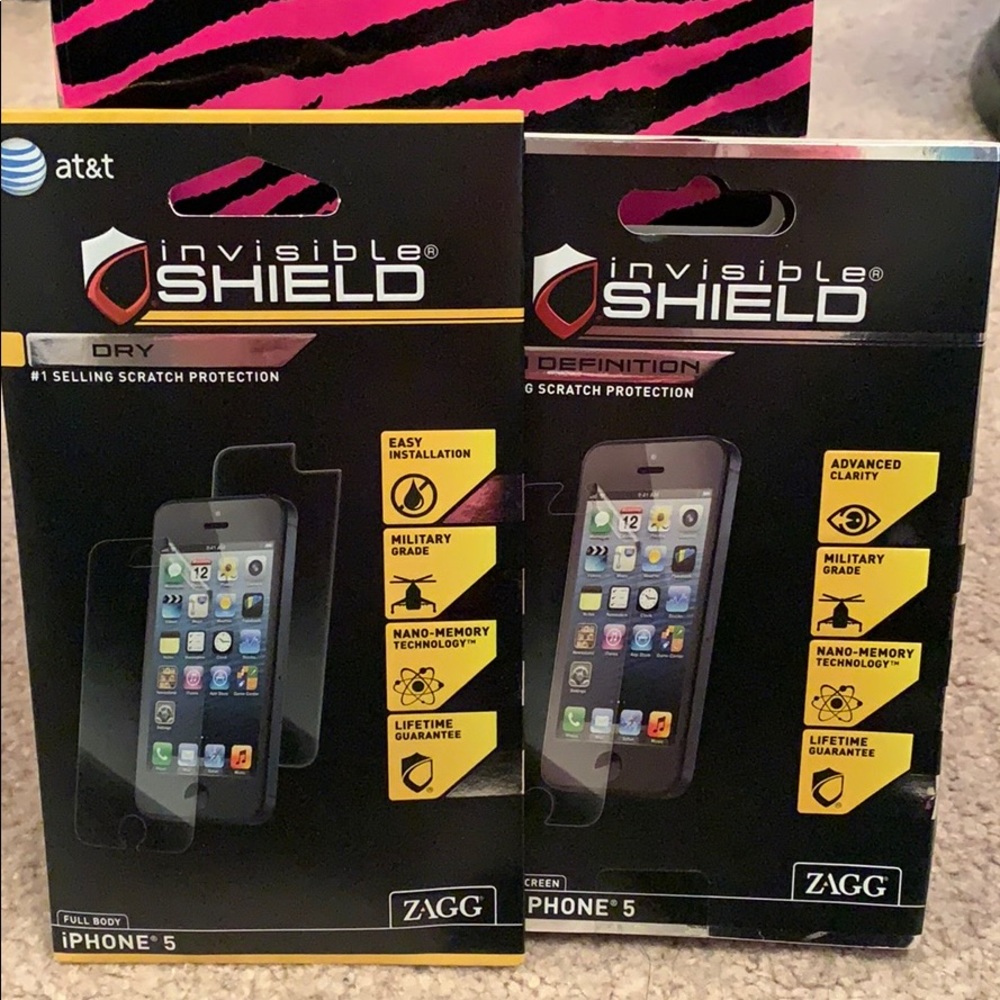 NEW iPhone 5 invisible shield glass protectant